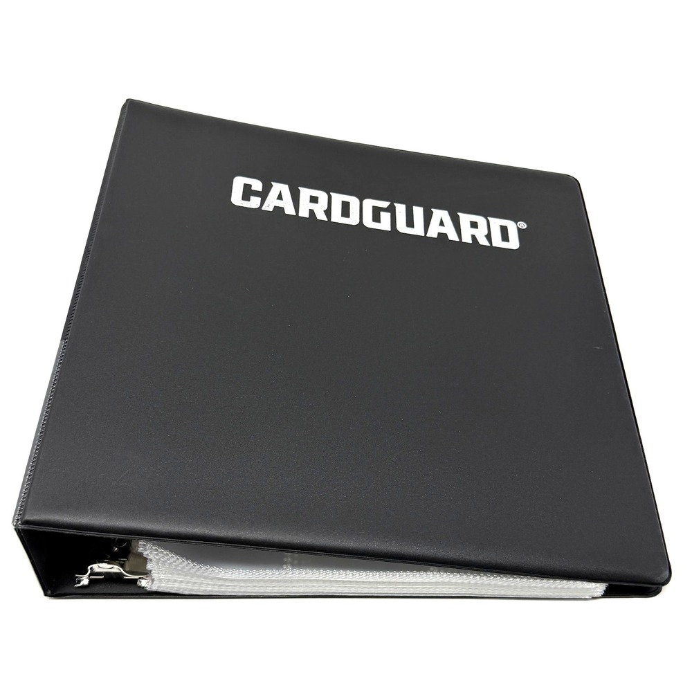 CardGuard Trading Card Binder 3 Ring Album 9 Pocket Sleeves Black 80 Pages
